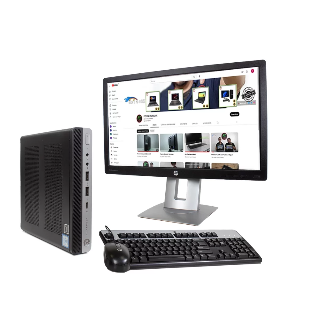 HP EliteDesk 800 G4 USFF Core i5-8500 16 GB RAM 240 GB SSD Monitor 24"