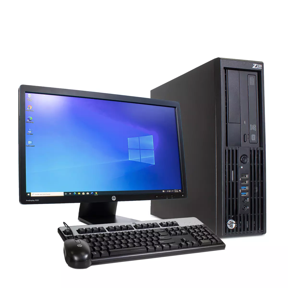 HP WorkStation Z230 SFF Core i5-4590 8 GB RAM 500 GB HDD  Monitor 22"