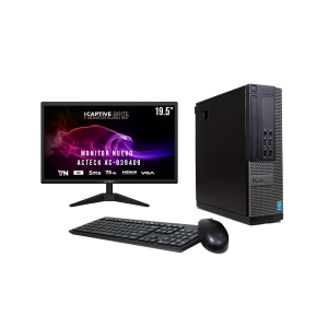 Dell Optiplex 9020 SFF i5 4ta , 240Gb ssd, 8Gb RAM, Monitor Nuevo Acteck 19.5  WIFI