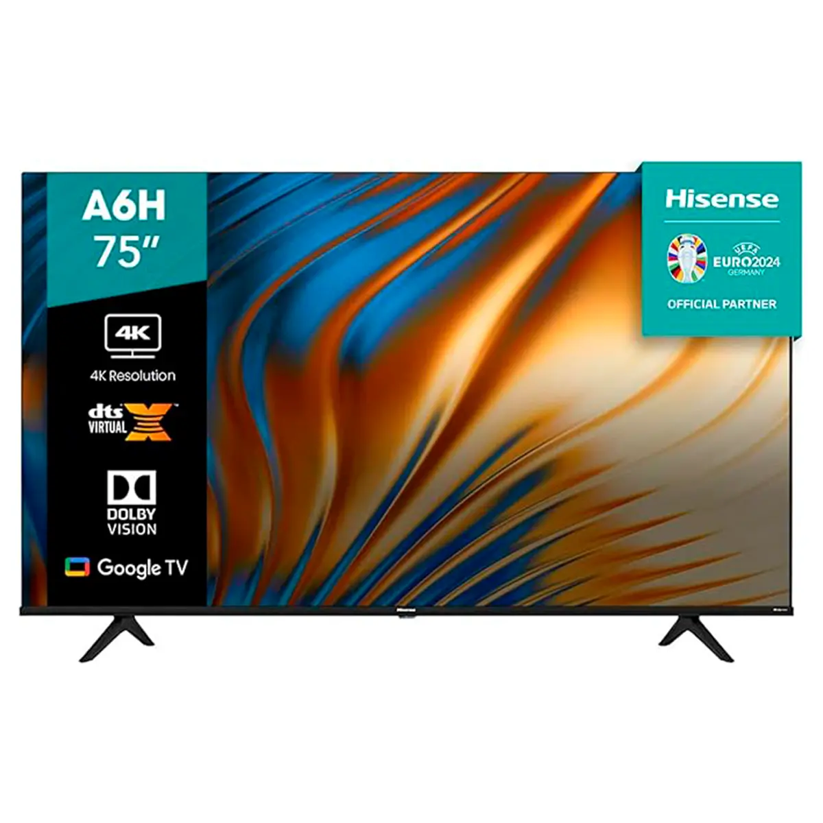 TV Hisense Pantalla 75" 4K Smart TV LED 75A6H Google TV