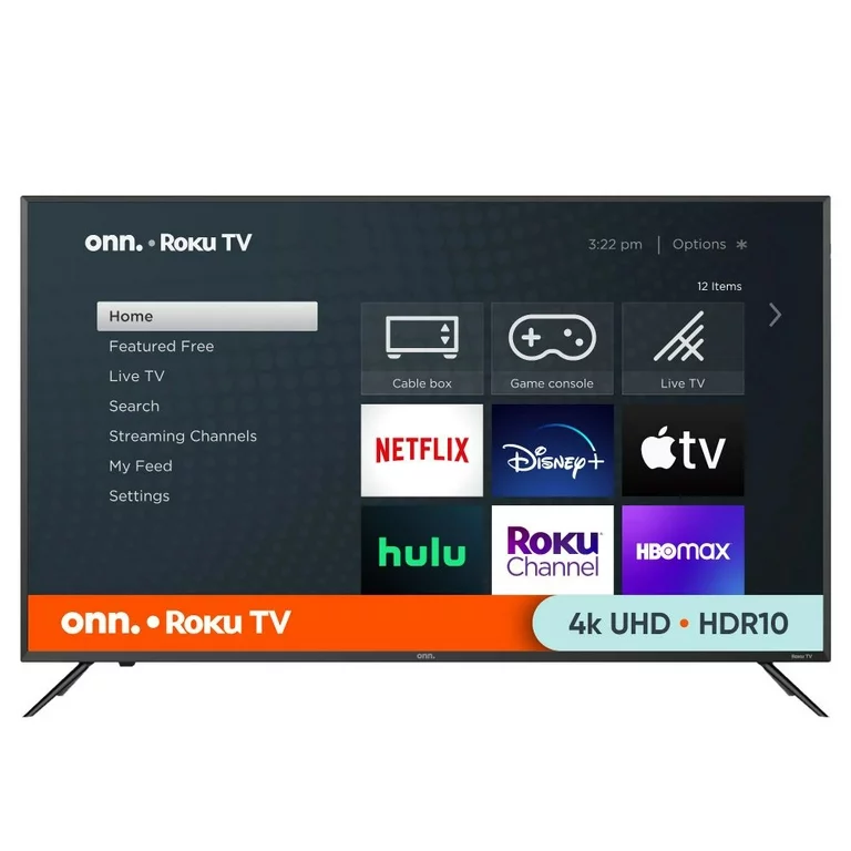 Smart TV de 50 Pulgadas UHD 4K, Modelo ONN-50R con LED y Roku TV
