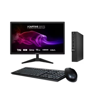 Dell Optiplex 9020 Mini i7 4ta 240Gb ssd, 16Gb RAM, Wifi Teclado y Raton Monitor NUEVO Acteck 19.5