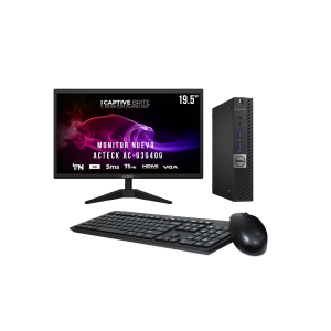Dell Optiplex 5050 Mini i5 7th, 240Gb ssd, 8Gb RAM, Monitor Nuevo  Acteck 19.5 WIFI