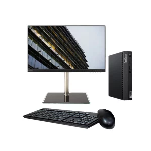 Lenovo ThinkCentre Mini M70q Gen 2 Intel Core i3 de Decima Generación 240Gb SSD, 8Gb de Memoria RAM  Monitor de 24 " Lenovo sin marco  (Con base china)
