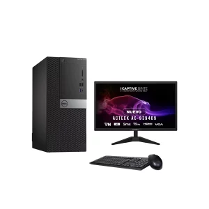 Dell optiplex 7050 i7 th MT 240SSD +1TB, 16RAM Monitor Acteck 24” NUEVO