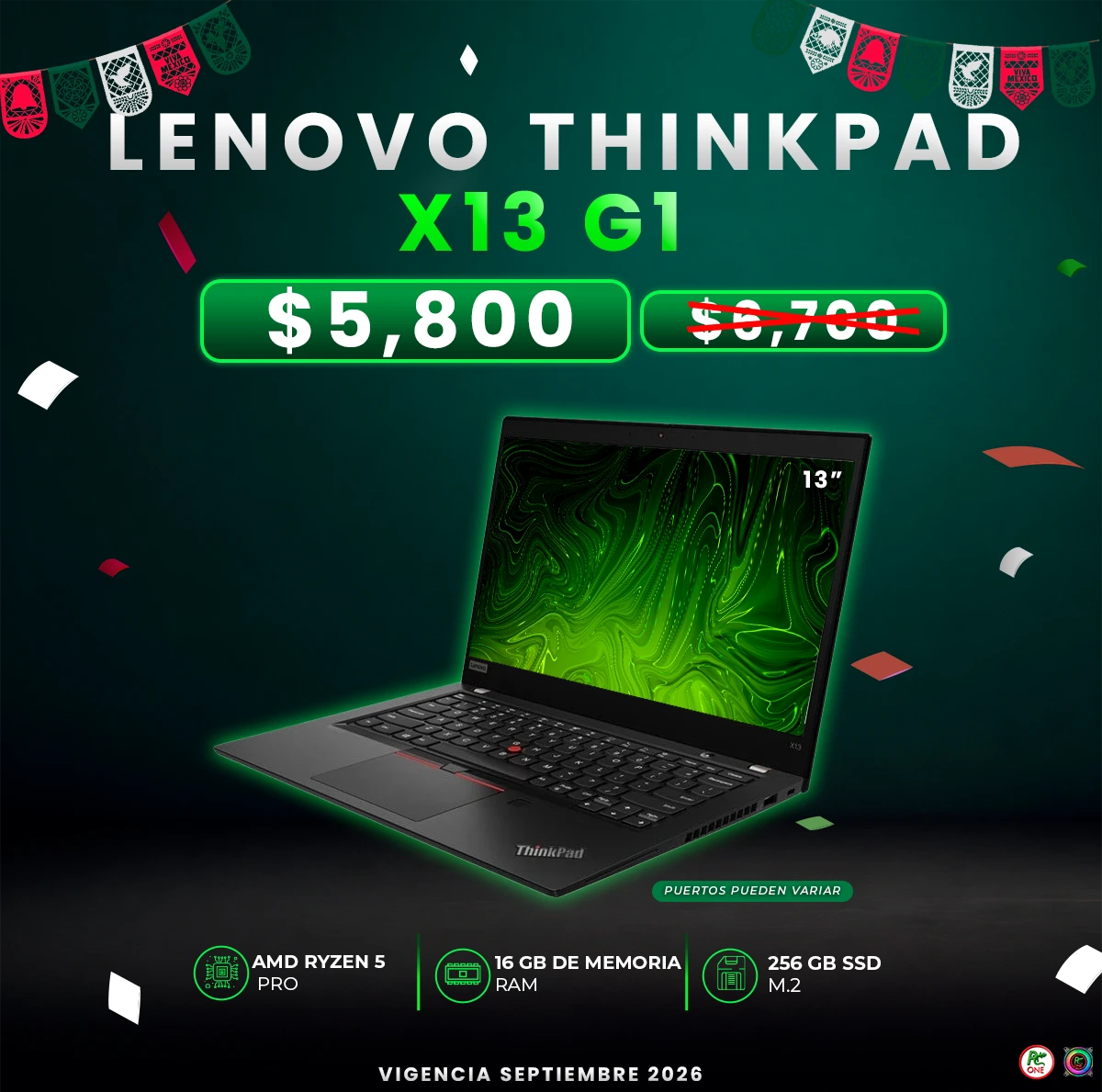 LENOVO THINKPAD X13 G1 AMD RYZEN 5PRO 4650U 16RAM 256M2 13" - Image 2