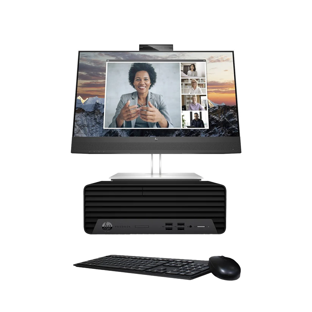 HP ProDesk 400 G7 SFF – Core i5 10.ª Gen / 16 GB RAM / 480GB SSD Monitor Hp EliteDisplay E24m con CAMARA web